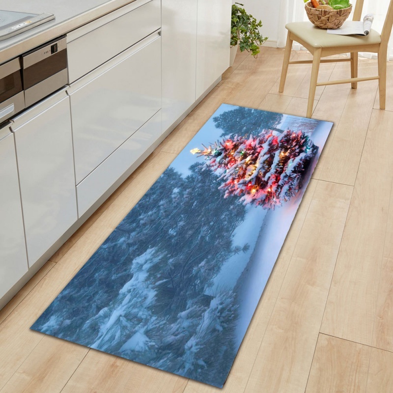 Hall Commercial Printing - Karpet Panjang Motif Pemandangan Pohon Natal