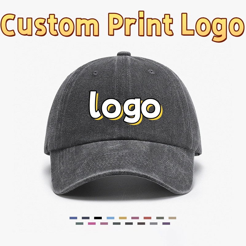 Topi Baseball Katun Cuci Motif - Company Profile Printing ulasan dan harga