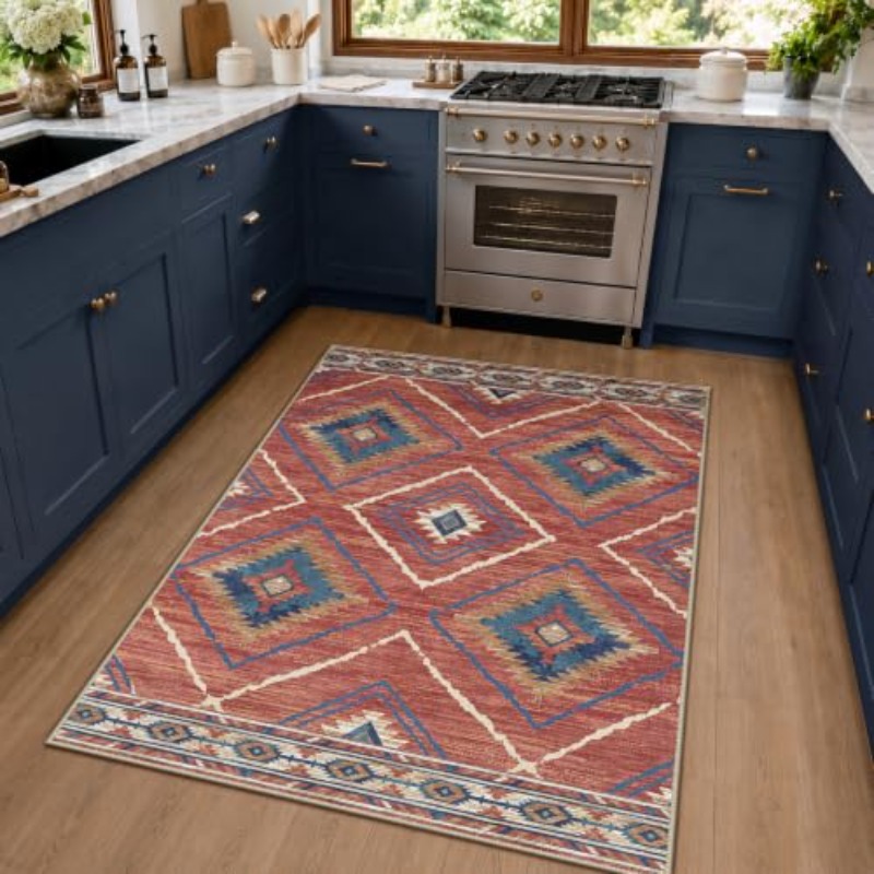 Karpet Cetak Vintage Motif Geo - Hall Commercial Printing ulasan dan harga