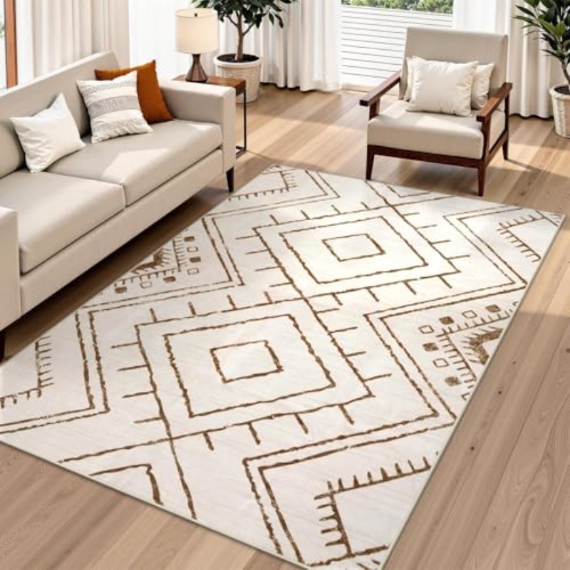 Karpet Cetak Vintage Motif Geo - Hall Commercial Printing ulasan dan harga