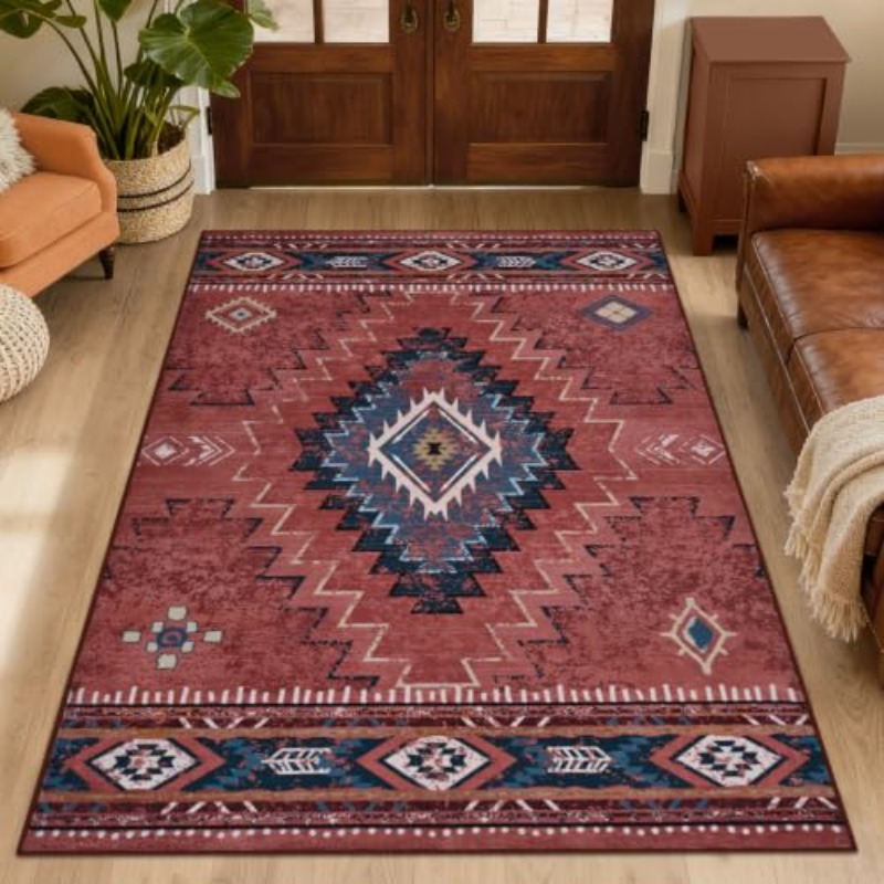 Karpet Cetak Vintage Motif Geo - Hall Commercial Printing ulasan dan harga